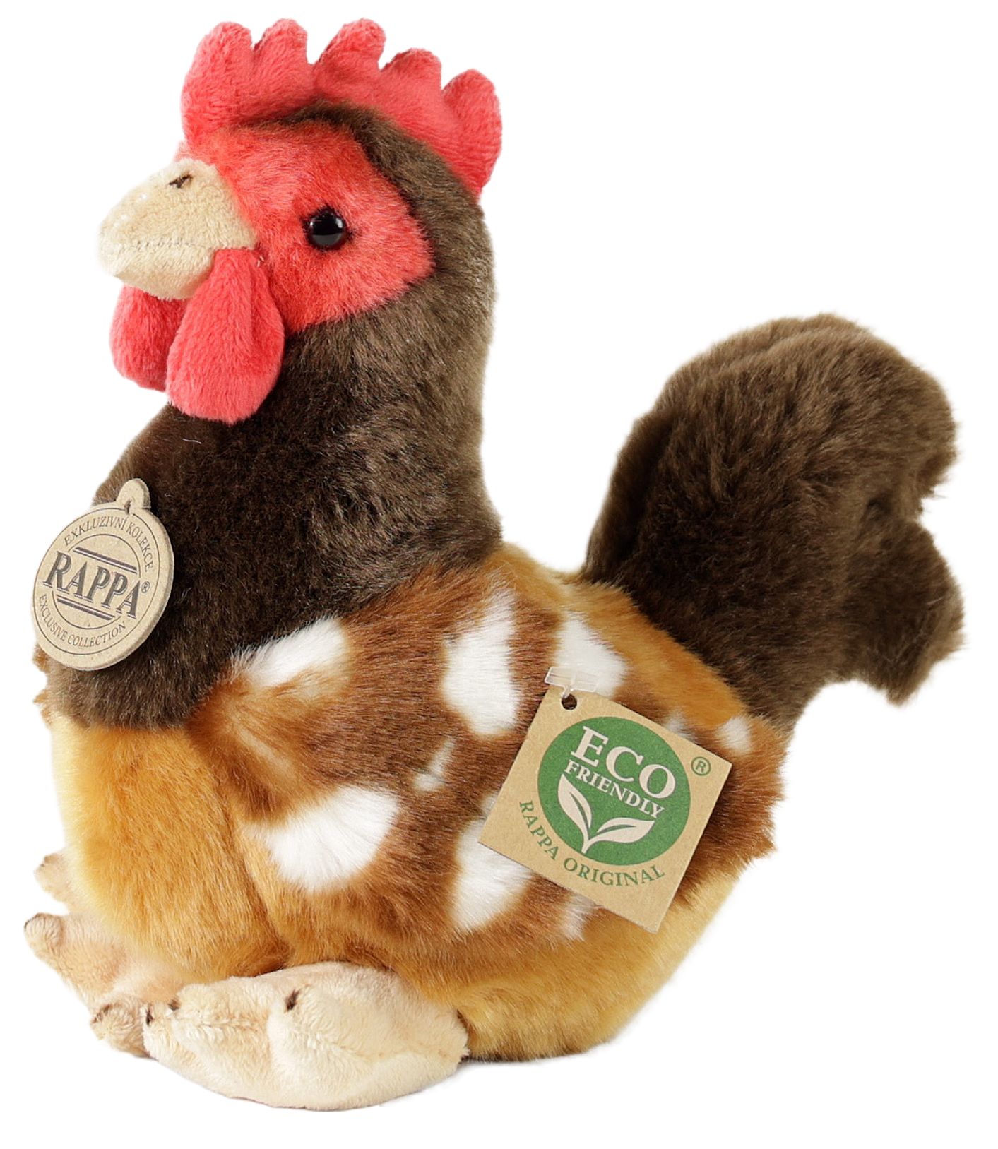 Jucărie de plus Rappa Eco Friends  - Găină, 18 cm