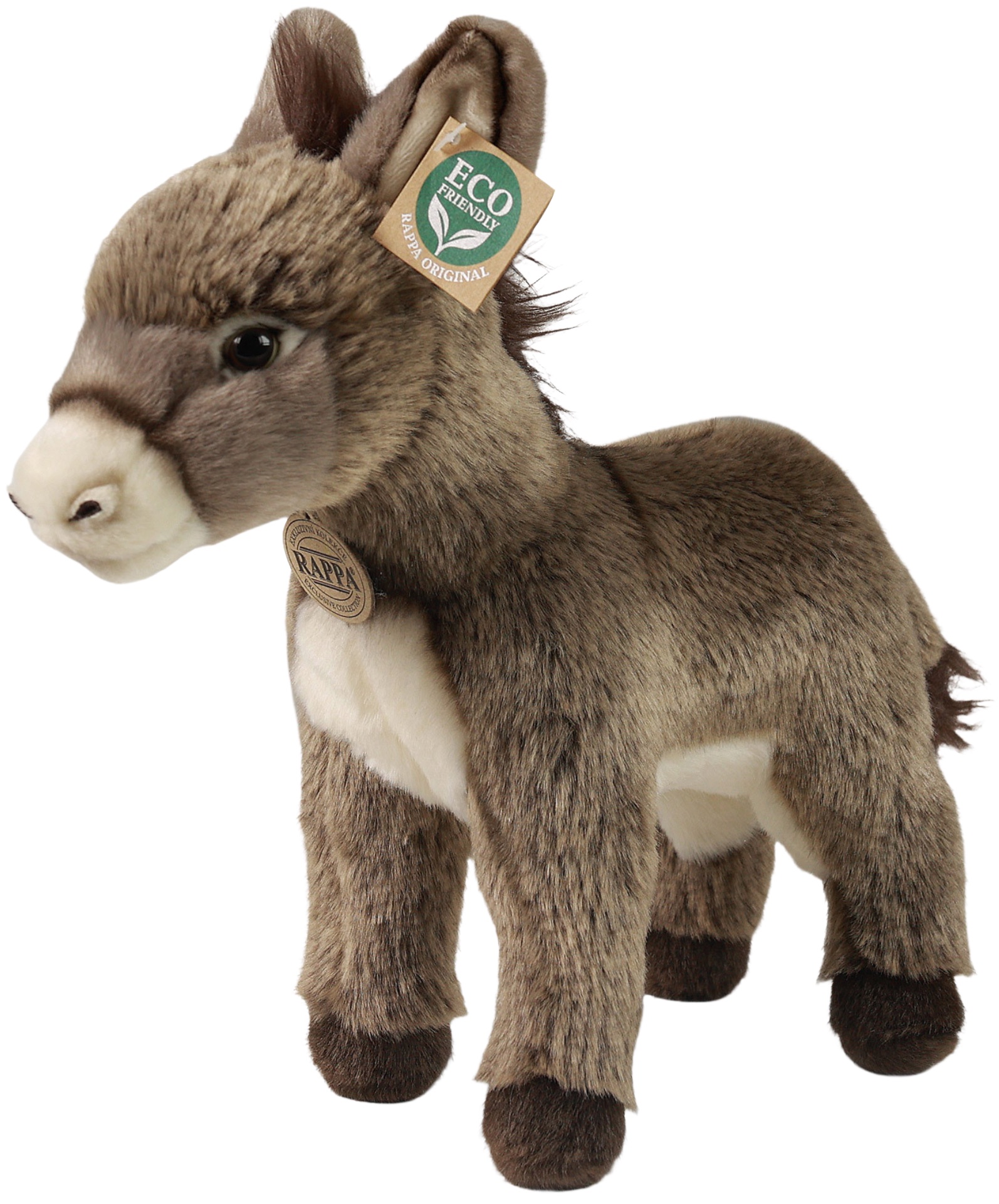Jucărie de pluș Rappa Eco Friends - Măgar, 28 cm