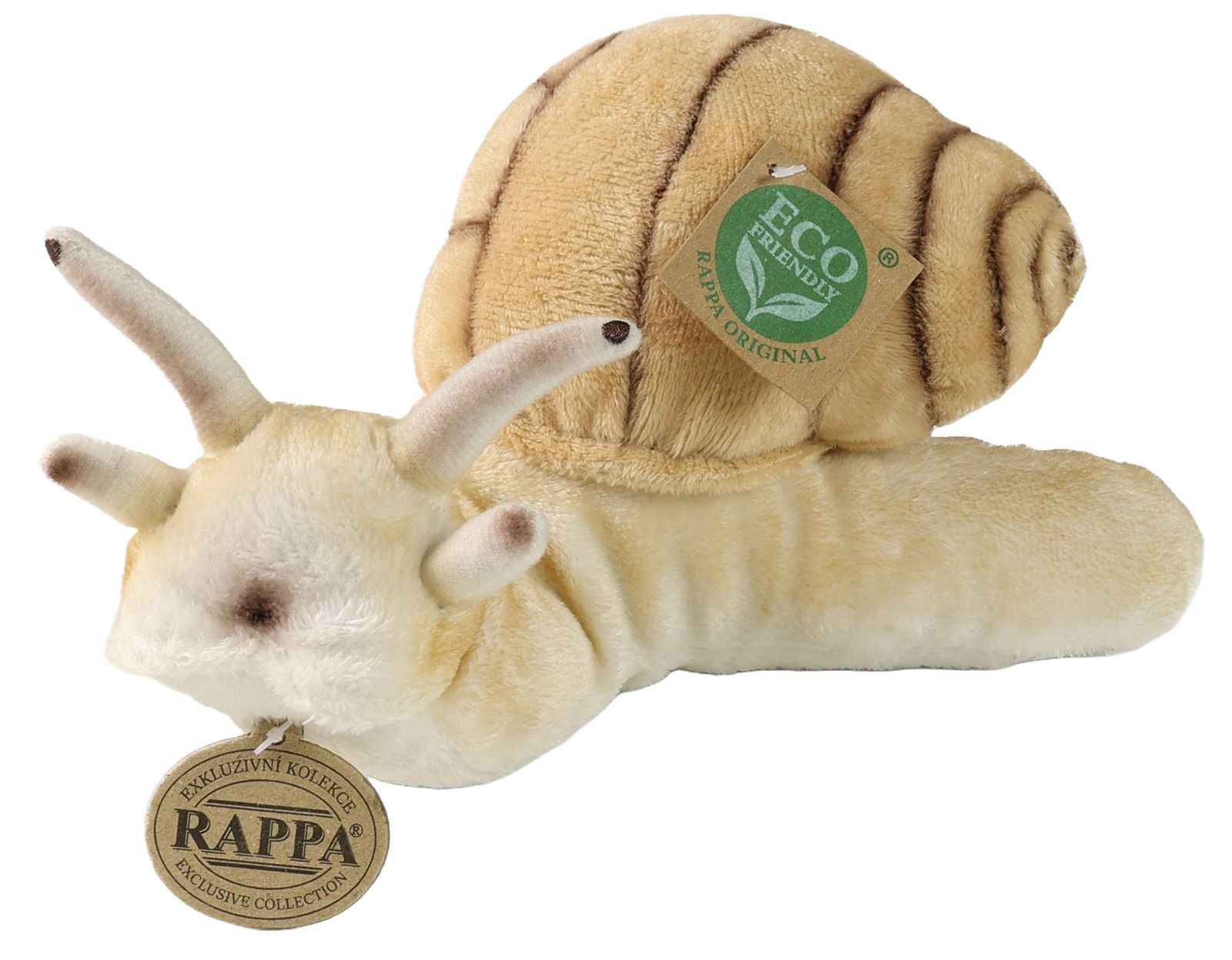 Jucărie de pluș Rappa Eco Friends - Melc, 24 cm