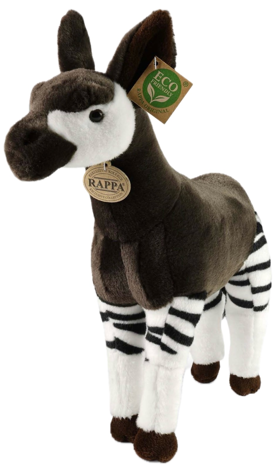 Jucărie de pluș  Rappa Prieteni eco  - Okapi, 32 cm
