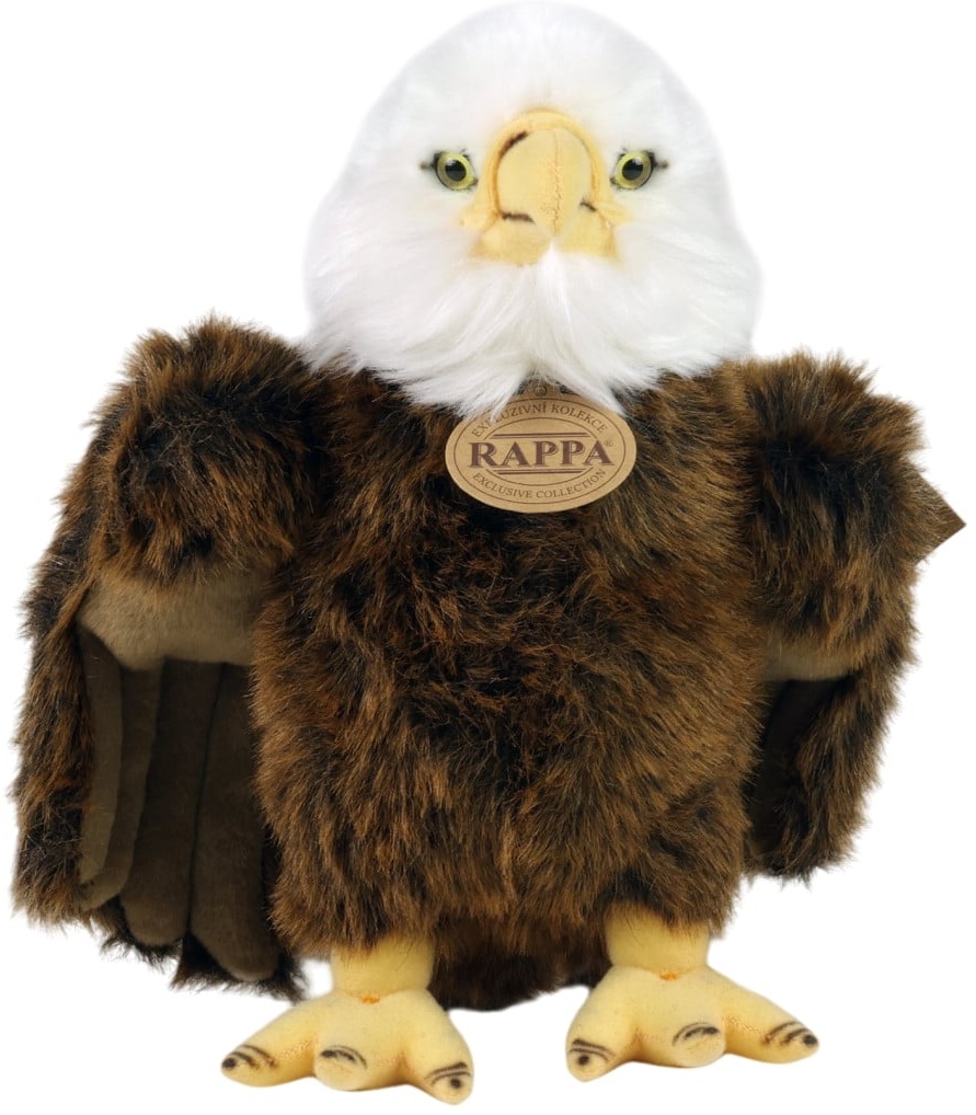 Jucărie de pluș Rappa Eco Friends - Vultur, în picioare, 24 cm