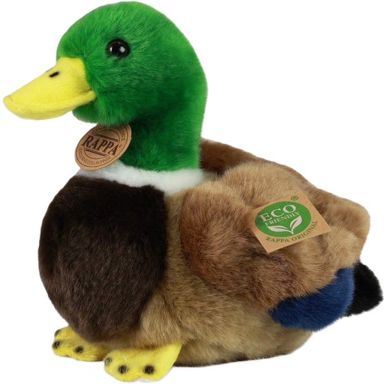 Jucărie de pluș  Rappa Eco Friends  - O rață, 20 cm