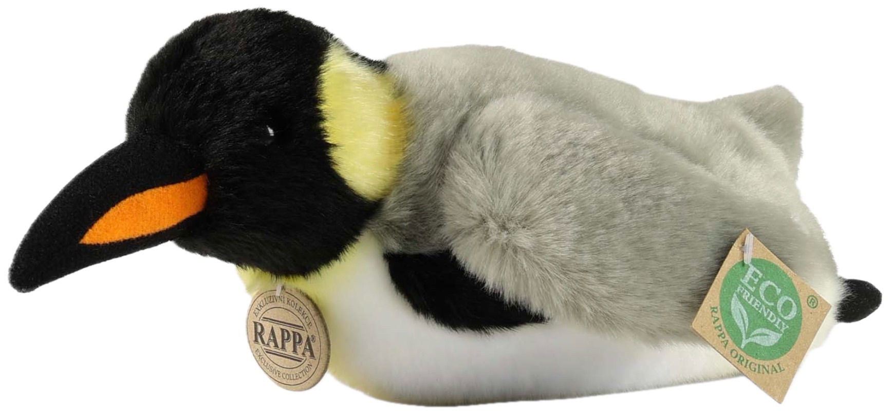 Jucărie de pluș  Rappa Prieteni eco  - Pinguin înotător, 28 cm