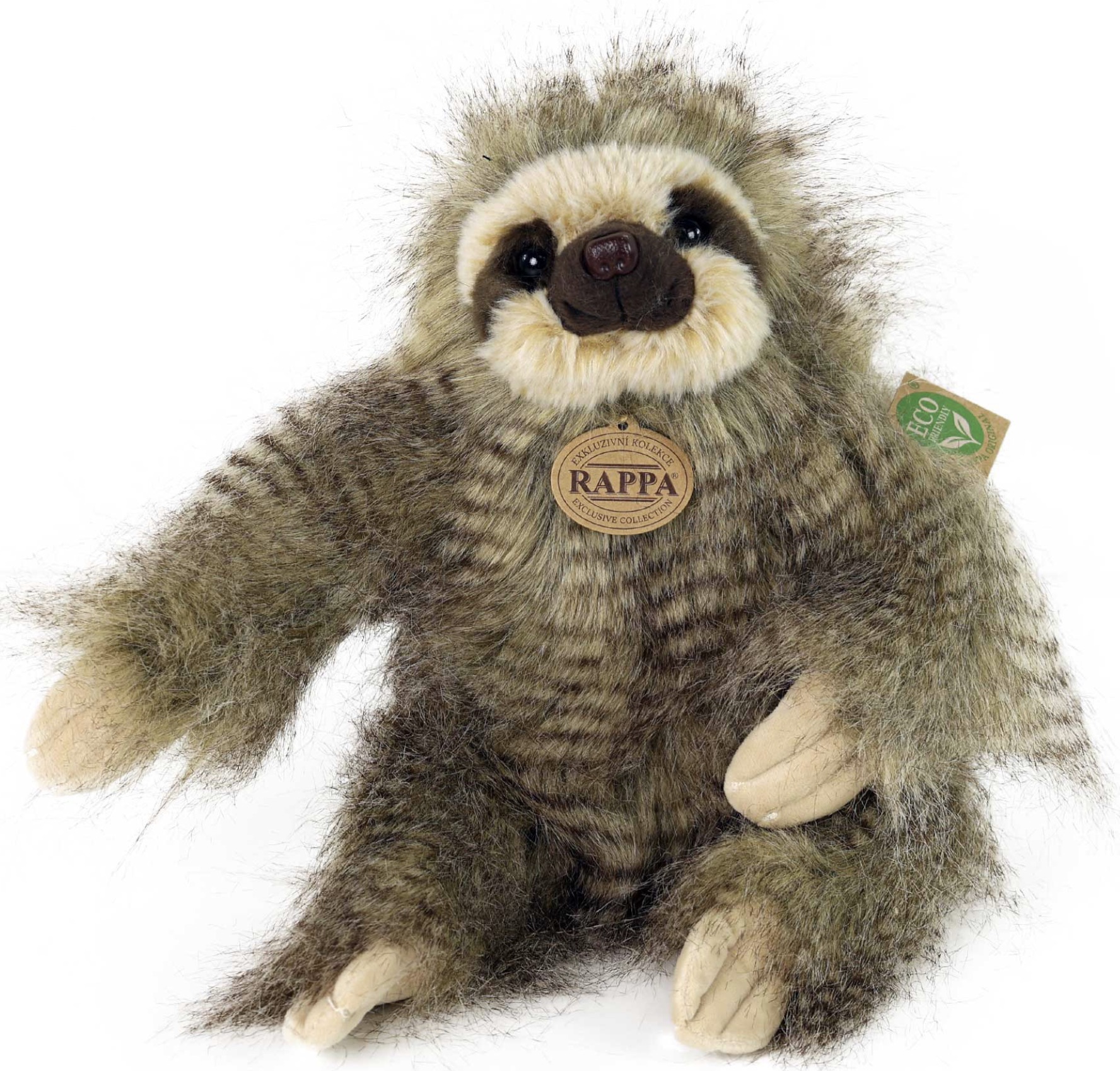 Jucărie de pluș Rappa Eco Friends - Leneș, 25 cm