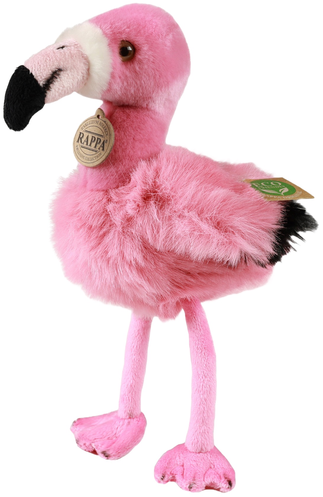 Jucărie de pluș  Rappa Eco prieteni -Flamingo roz 20 cm