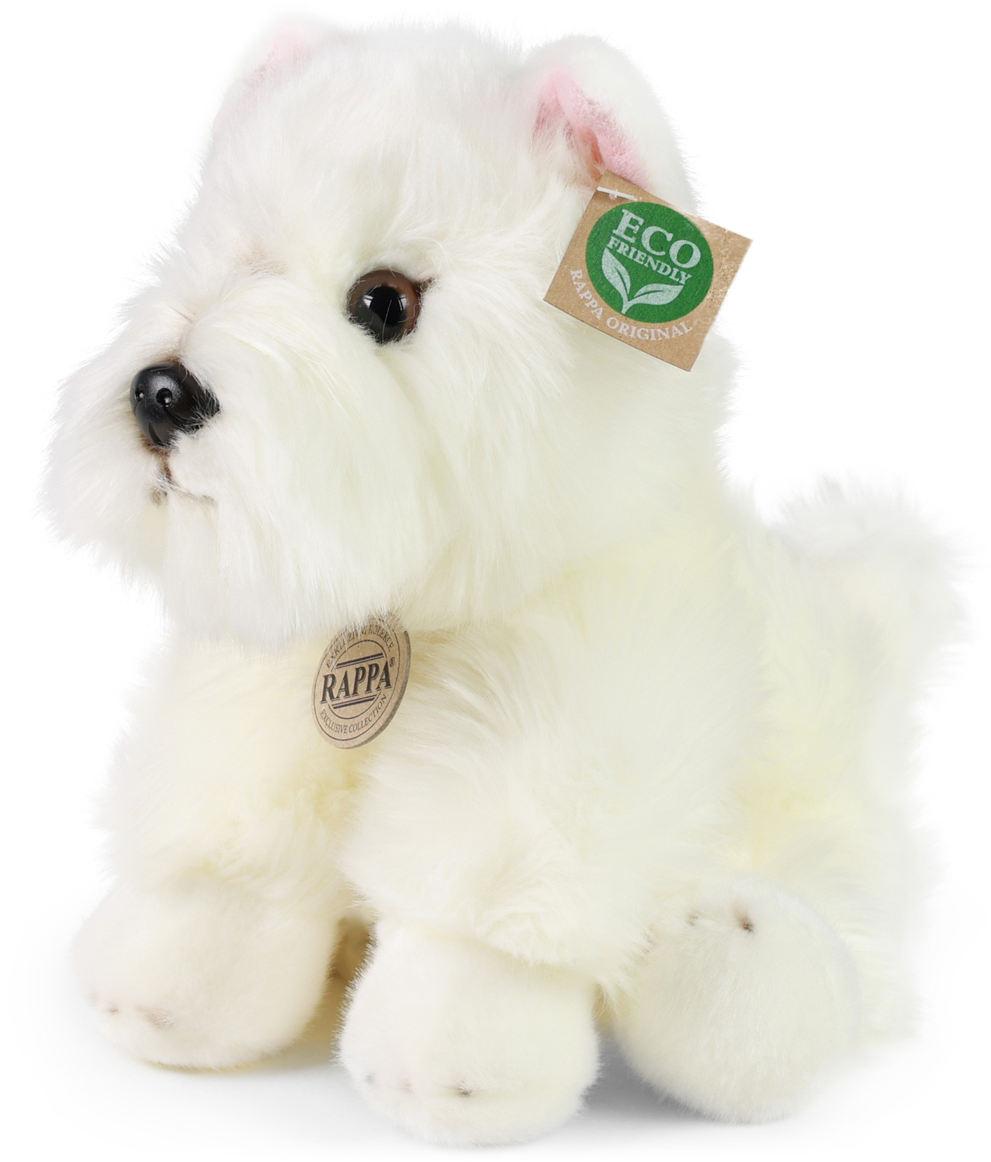 Jucărie de pluș Rappa Eco friends - West Highland White Terrier, 30 cm