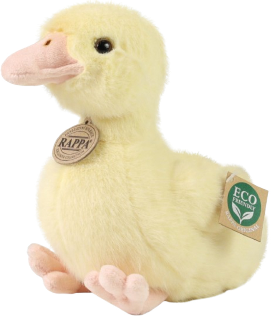 Jucărie de pluș  Rappa Eco Friends - Rață galbenă, 24 cm
