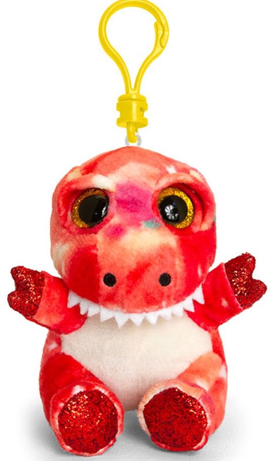 Jucarie de plus cu clips pentru rucsac Jucarii Keel - Dragon, 12 cm