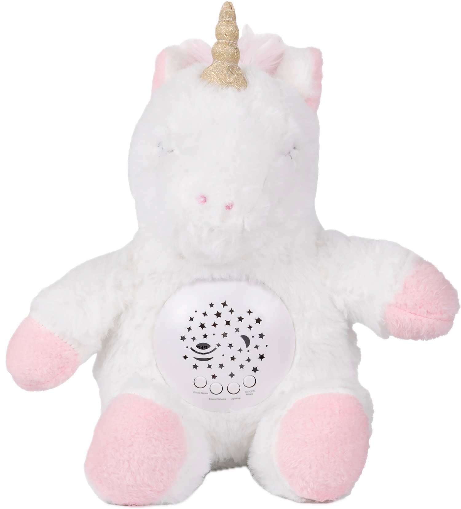 Jucărie de pluș cu proiector Chipolino - Unicorn, mic