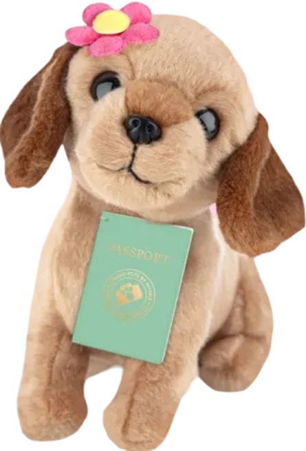 Jucărie de pluș Studio Pets - Margaretă cu floare, 16 cm