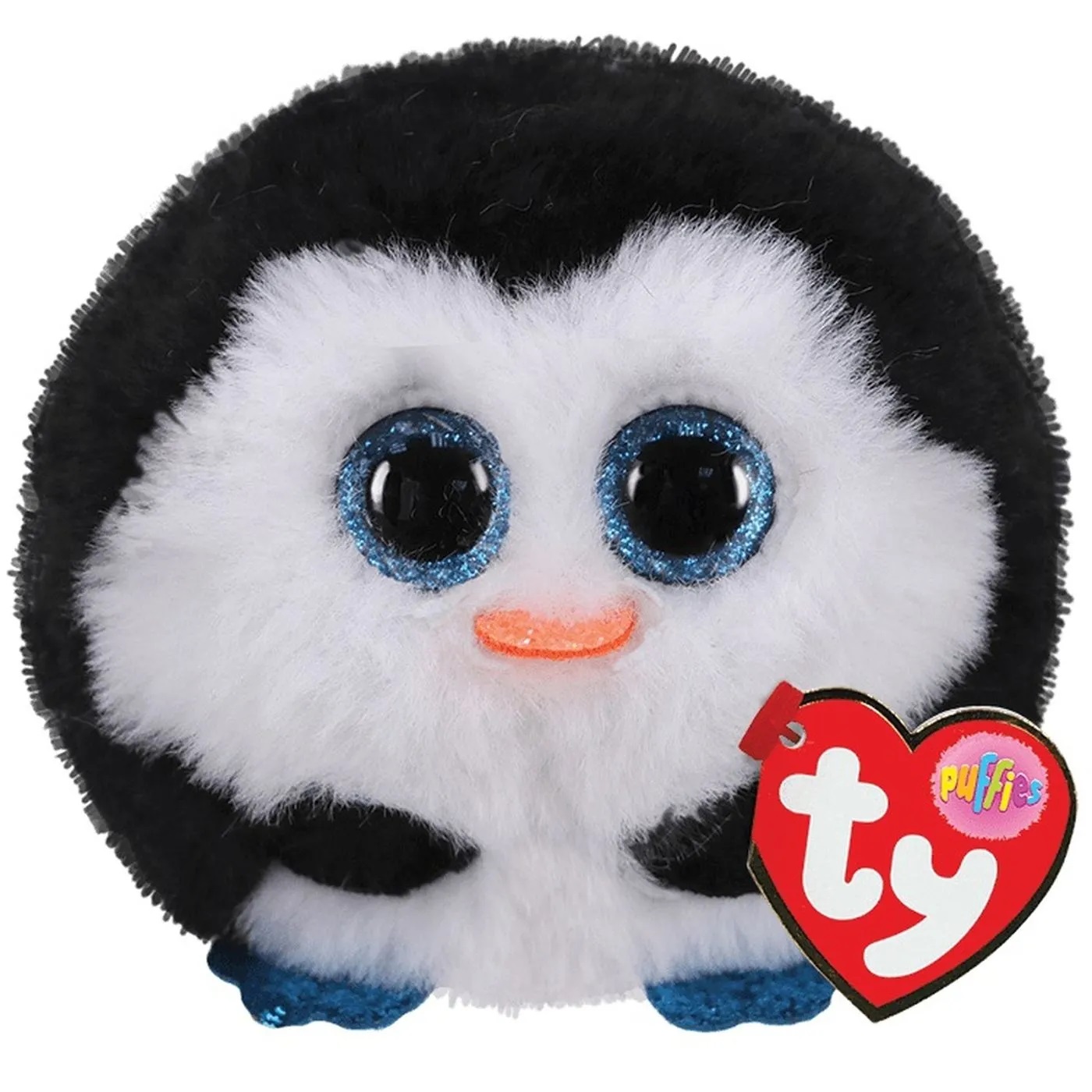Jucărie de pluș  Ty Toys Beanie Balls - Pinguin Waddles, 8 cm
