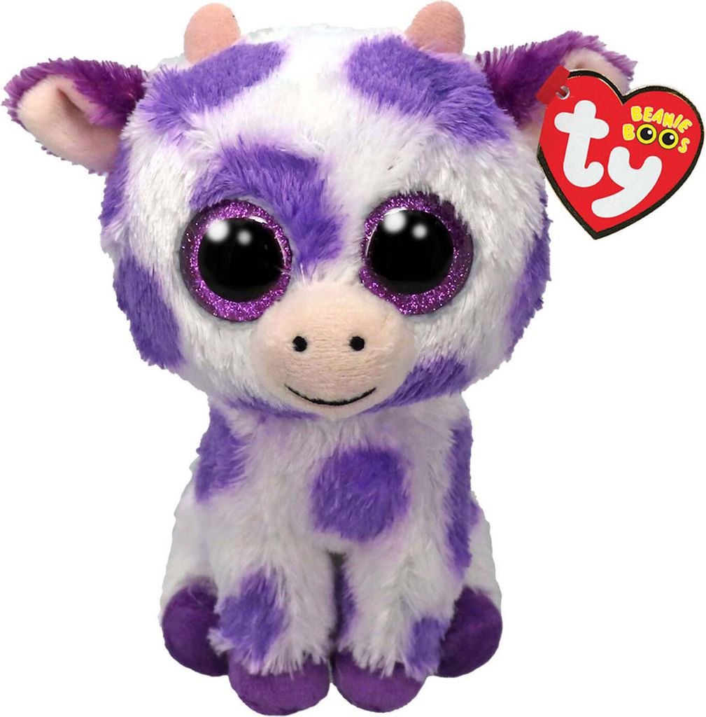 Jucărie de pluș  TY Toys Beanie Boos - Vacă Ethel, 15 cm