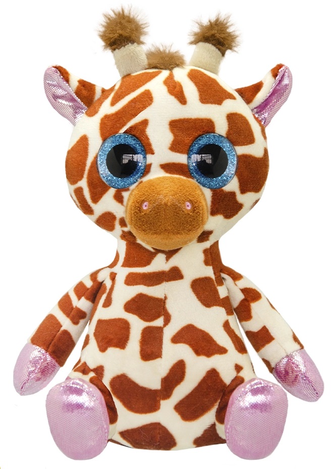 Jucărie de pluș Wild Planet - Pui de girafă, 21 cm