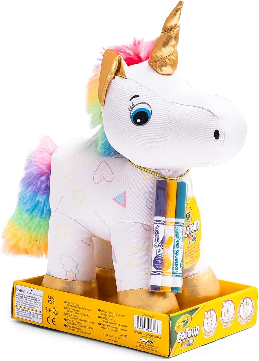 Jucărie de pluș pentru colorat Crayola Colour Me - Unicorn