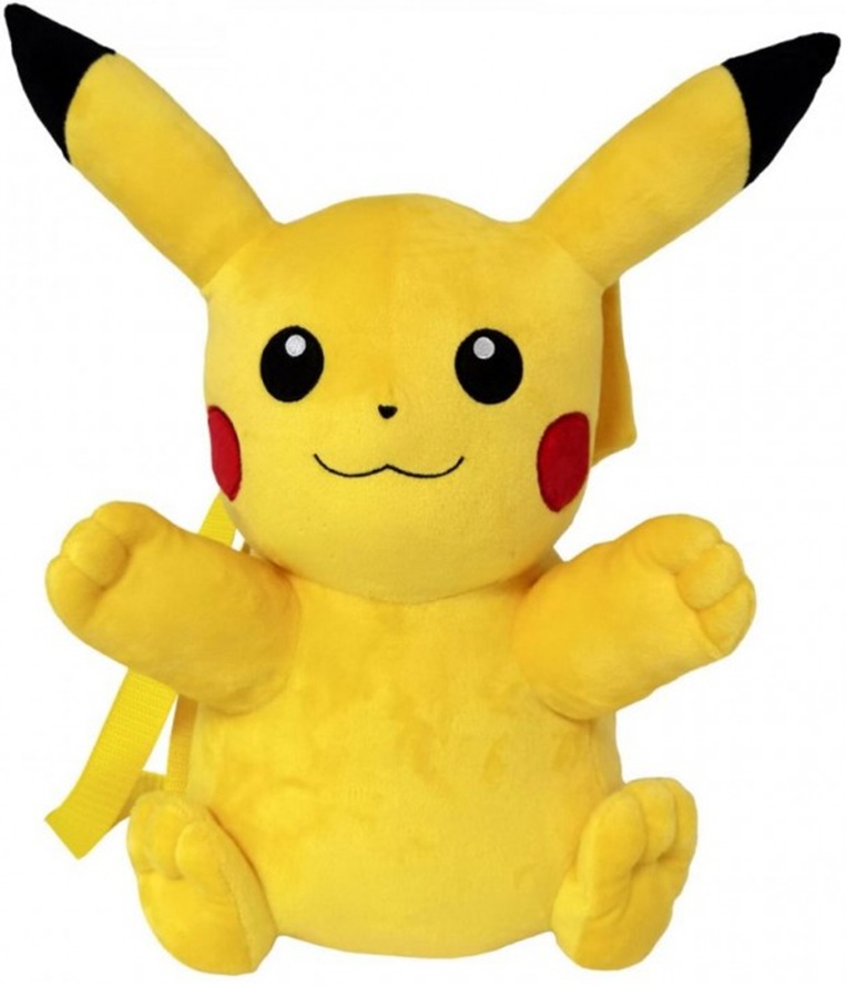 Ghiozdan de pluș CYP Brands -Pokemon Pikachu, 35 cm