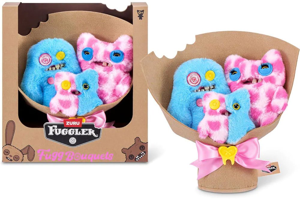 Jucării de pluș Zuru Fuggler – Monștrii cu dinți în buchet, 3 bucăți,…
