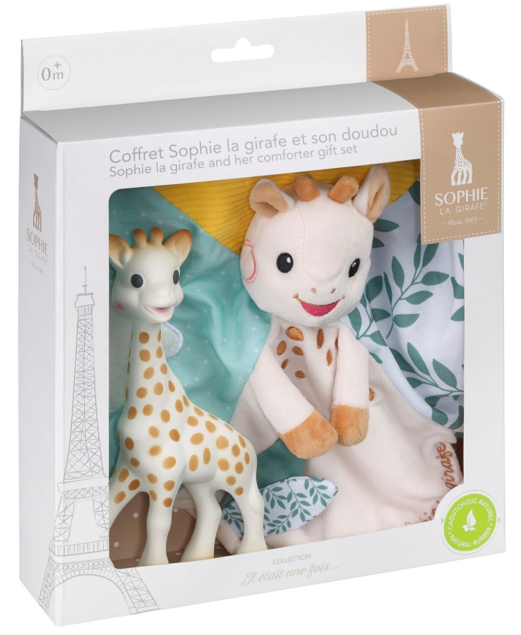 Set cadou Sophie la Girafe - Girafa Sophie și jucărie de îmbrățișat
