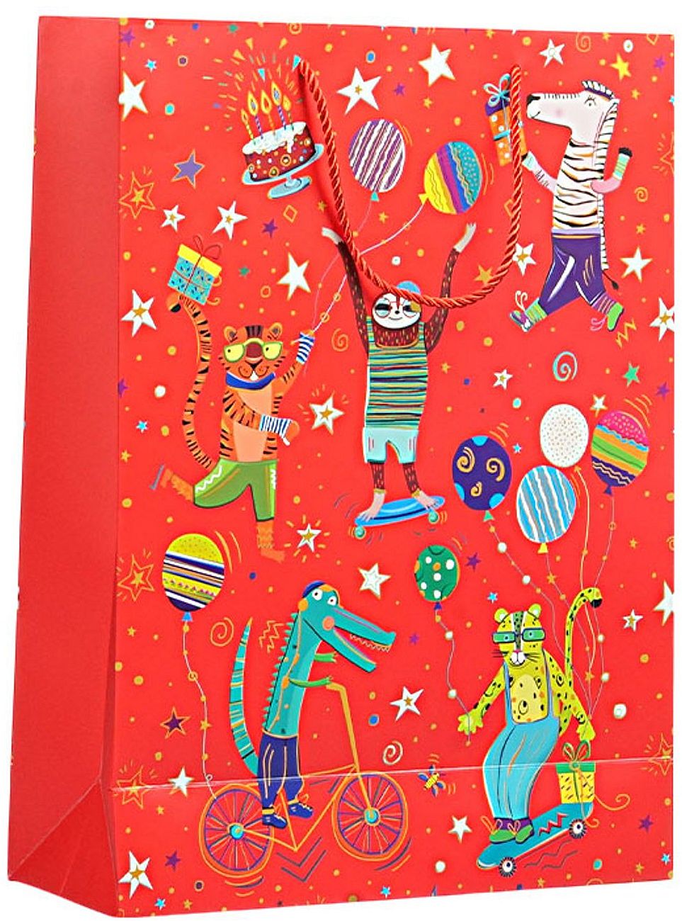 Pungă de cadou Pentru copii - 31 х 42 х 12 cm, roşu