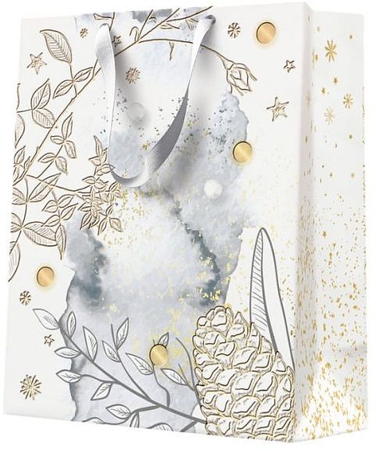 Punguță cadou Paw - Golden Moment, 20 x 25 x 10 cm