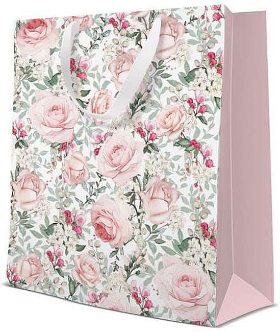 Punguță cadou Paw - Gorgeous Roses, 26.5 x 33.5 x 13 cm
