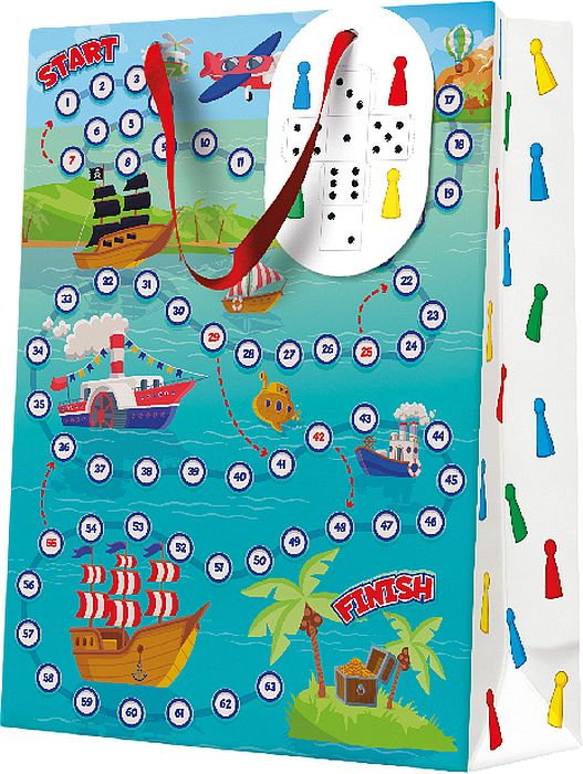 Punguță cadou PAW - Marine Maze Fun, 30 x 12 x 41 cm