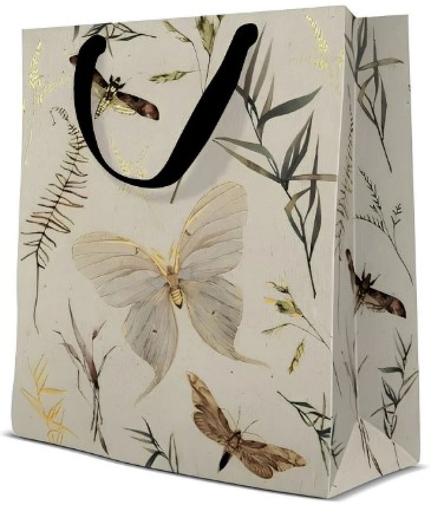 Punguță cadou PAW - Moths, 20 x 25 x 10 cm