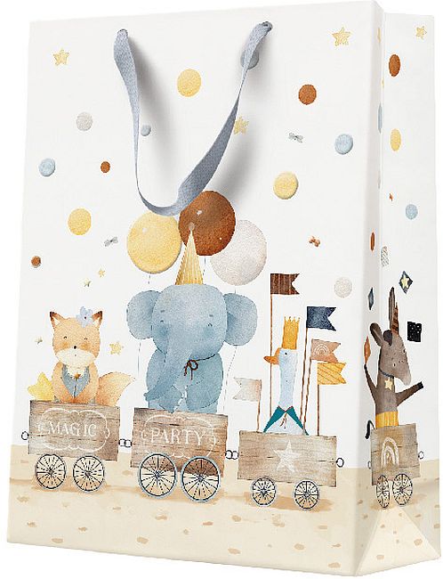 Punguță cadou Paw - Train of Joy, 30 x 12 x 41 cm