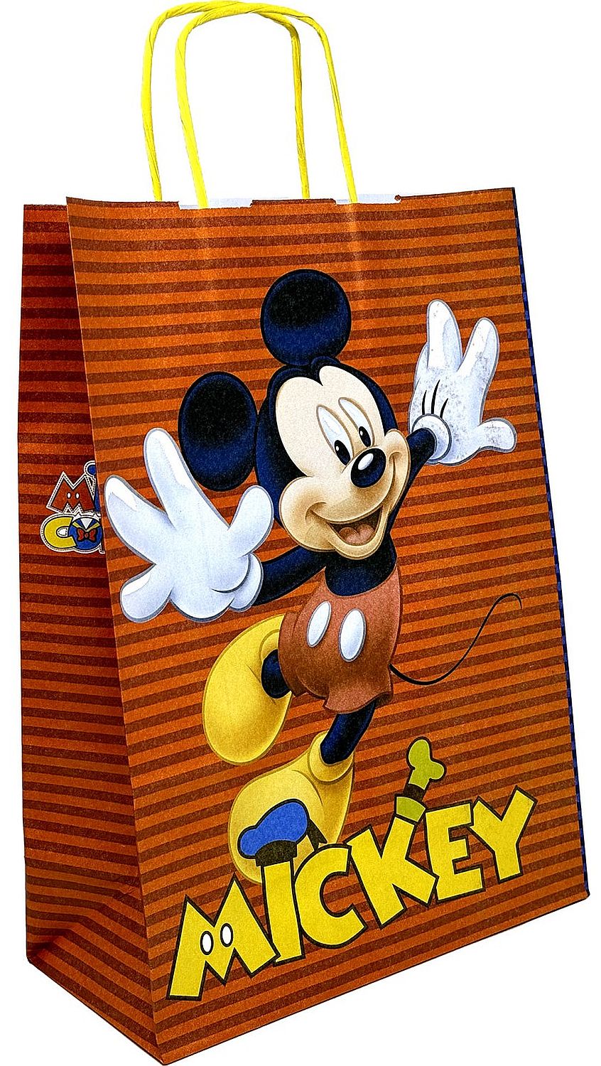 Pungă cadou S. Cool - Mickey Mouse, roşu, L