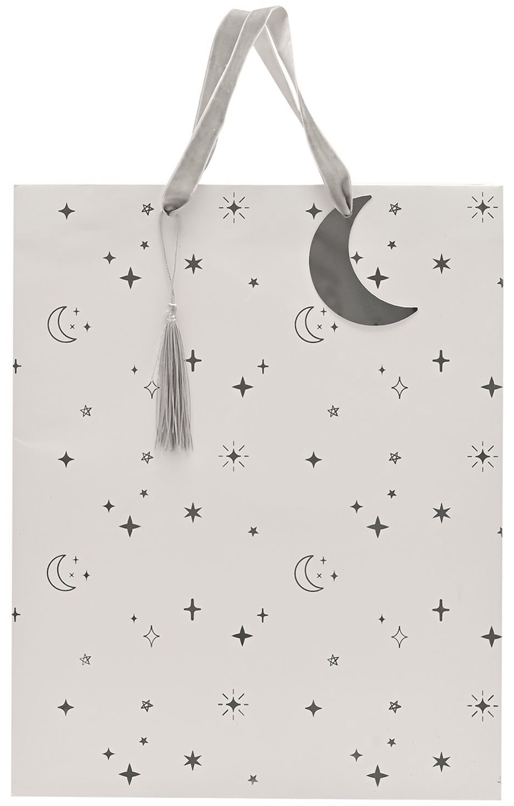 Pungă cadou Widdop Bambino - Moons and Stars, 33 x 27 x 3.5 cm