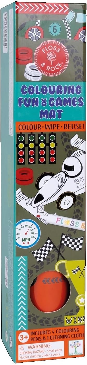 Covoraș de activități Floss and Rock - Colorează și distrează-te, mașini