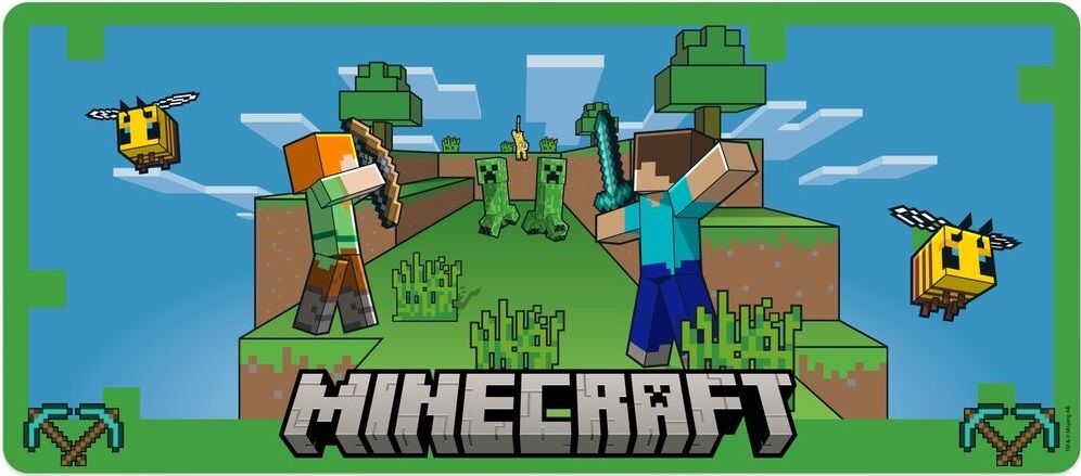 Suport pentru birou Kids Licensing Minecraft - 80 x 35 cm