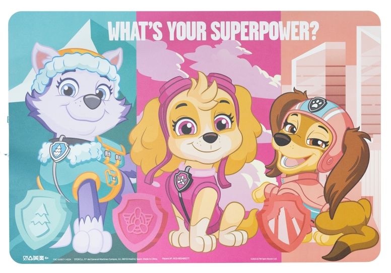 Covoraș de hrănire Stor - Paw Patrol Girl Superpowers