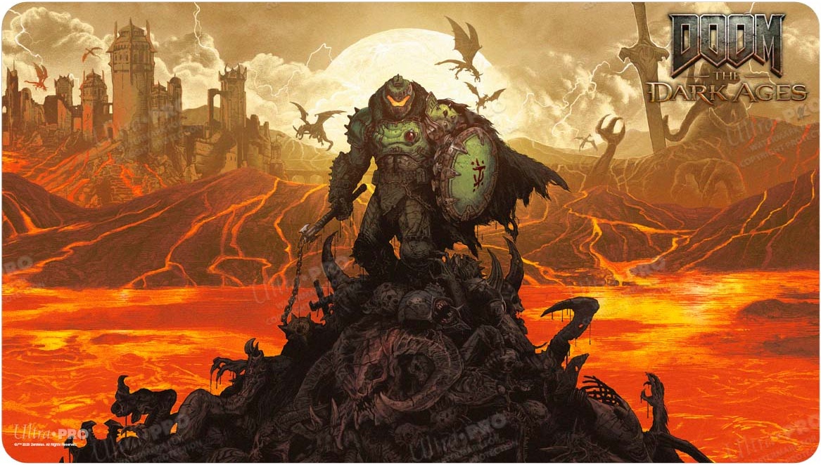 Covoraș de joc de cărți Ultra Pro - Doom: The Dark Ages - Wrath