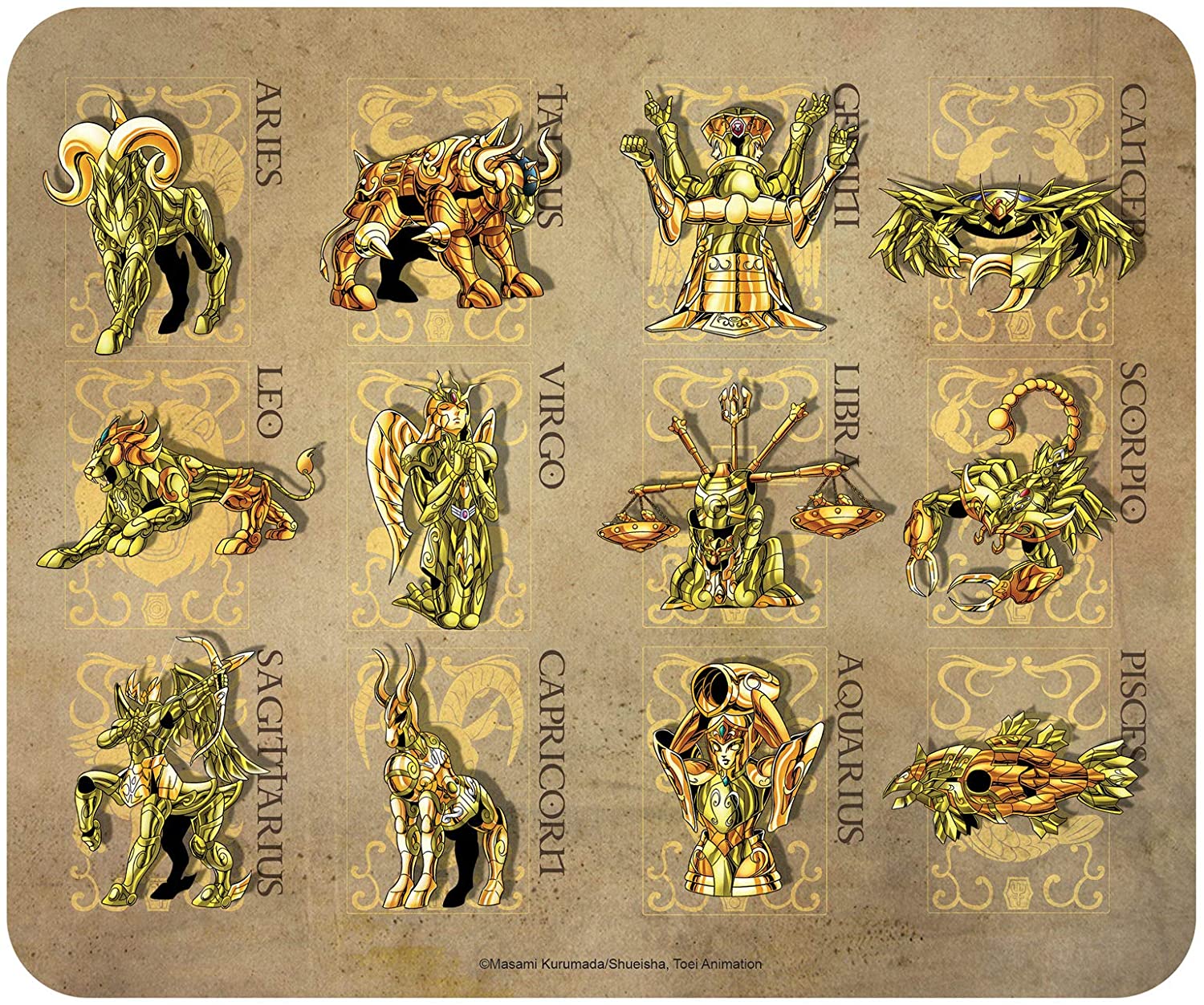 Mouse pad ABYstyle Animation: Saint Seiya - Gold Zodiacs