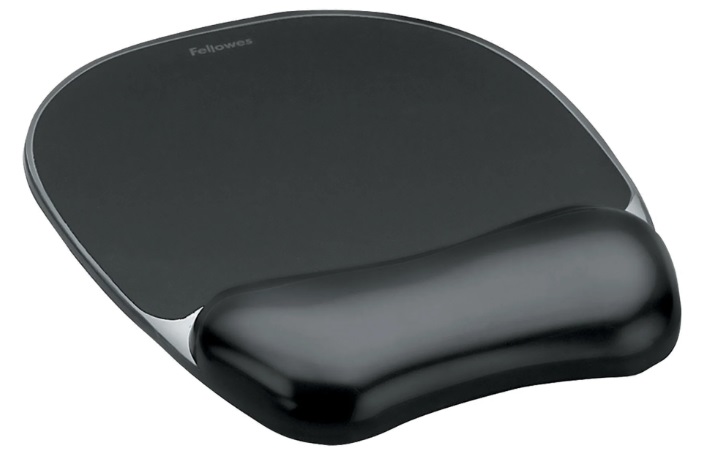 Mouse pad cu suport pentru încheietura mâinii Fellowes - negru