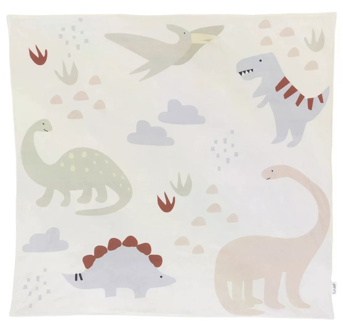 Saltea pentru călătorie și joacă Tineo - Dinosaur, 100 x 100 cm