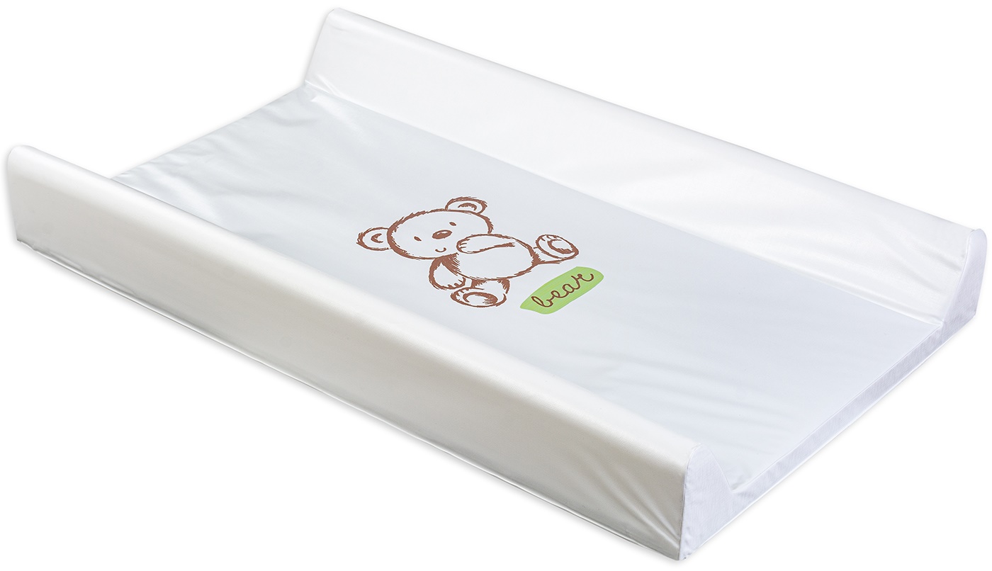 Saltea de înfășat cu bază dură Lorelli - Alba cu ursuleti, 50 х 80 cm
