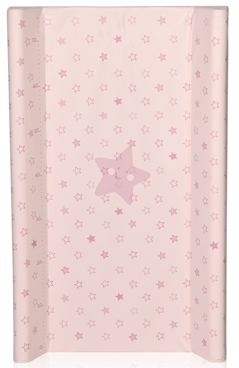 Saltea de înfășat cu o bază solidă Lorelli - Stele roz, 50 х 80 cm