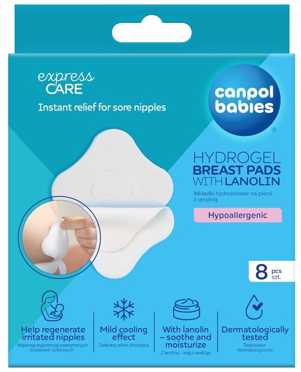 Plasturi cu hidrogel si lanolina pentru mameloane iritate 1/656, 8 bucati, Canpol Babies - imagine 4