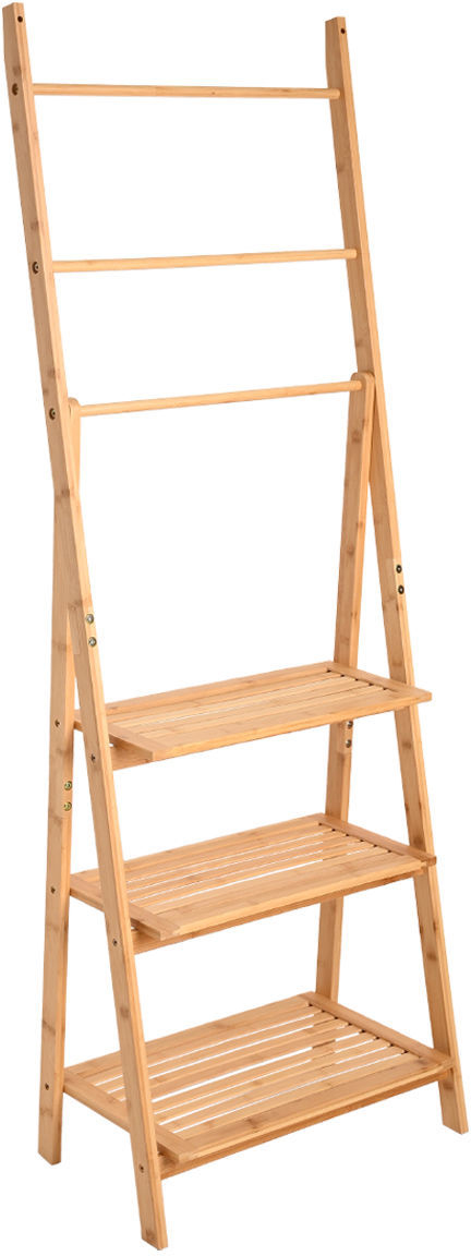 Raft de podea Estia - Bamboo Essentials, 3 rafturi