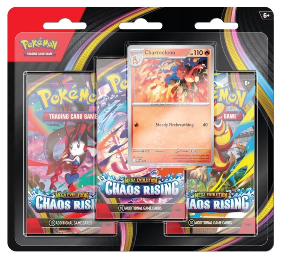 Pokemon TCG: Mega Evolution Chaos Rising 3-Pack Blister