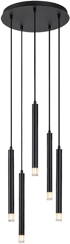 Candelabru Rabalux - Ramira 72360, G9, 5x max 5W, negru