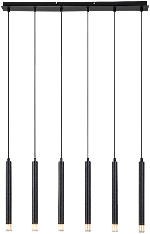 Candelabru Rabalux - Ramira 72362, G9, 6x max 5W, negru