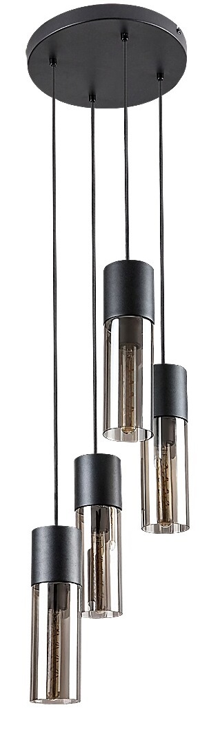 Candelabru cvadruplu Rabalux - Ronno 72054, IP20, E27, 4 x 25W, 230V, negru