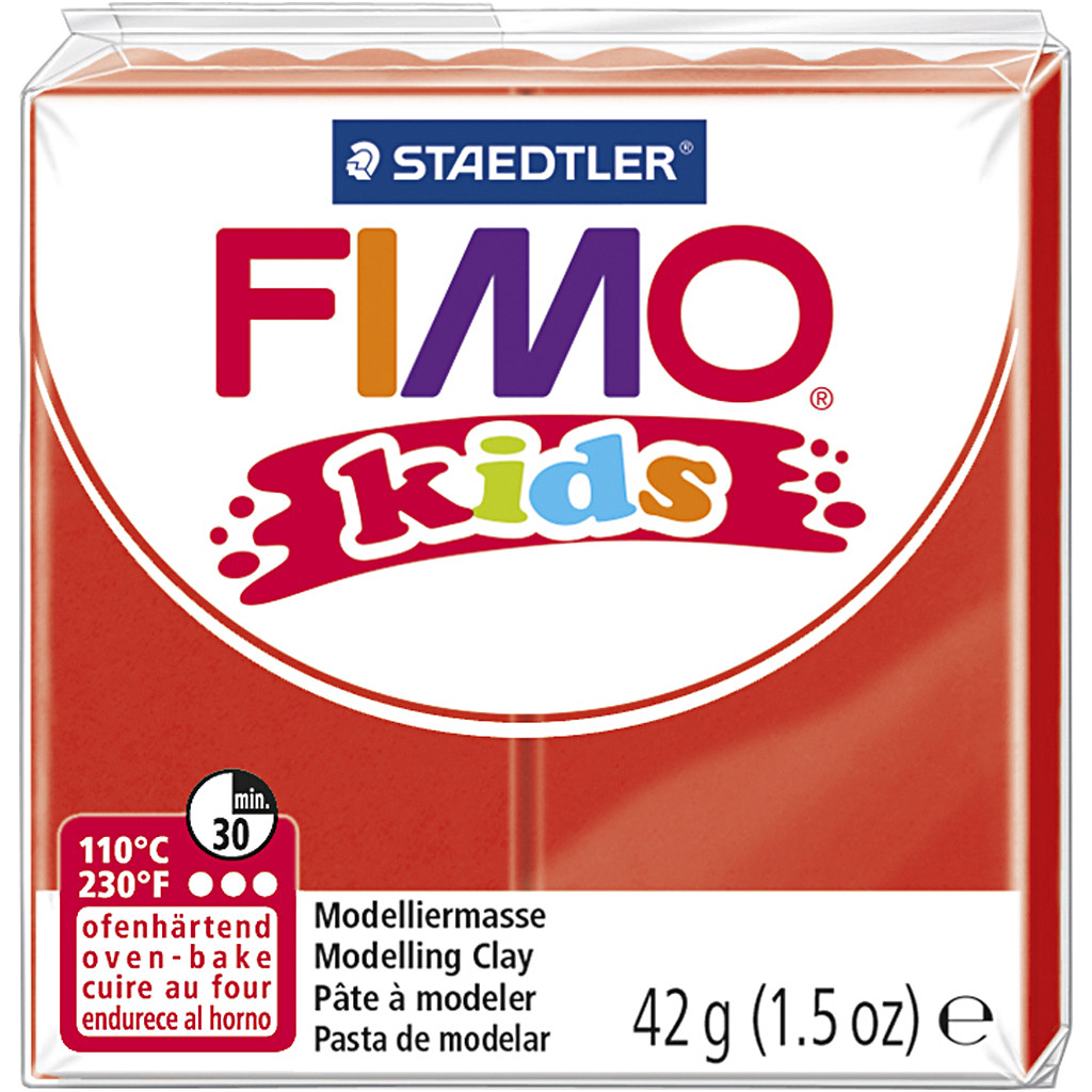 Lut polimeric Staedtler Fimo Kids - culoare rosie