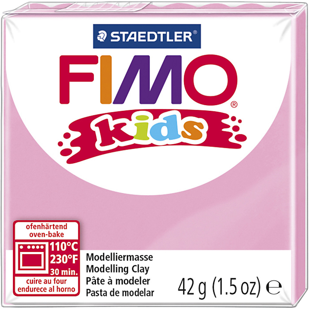 Lut polimeric Staedtler Fimo Kids - culoare roz deschis