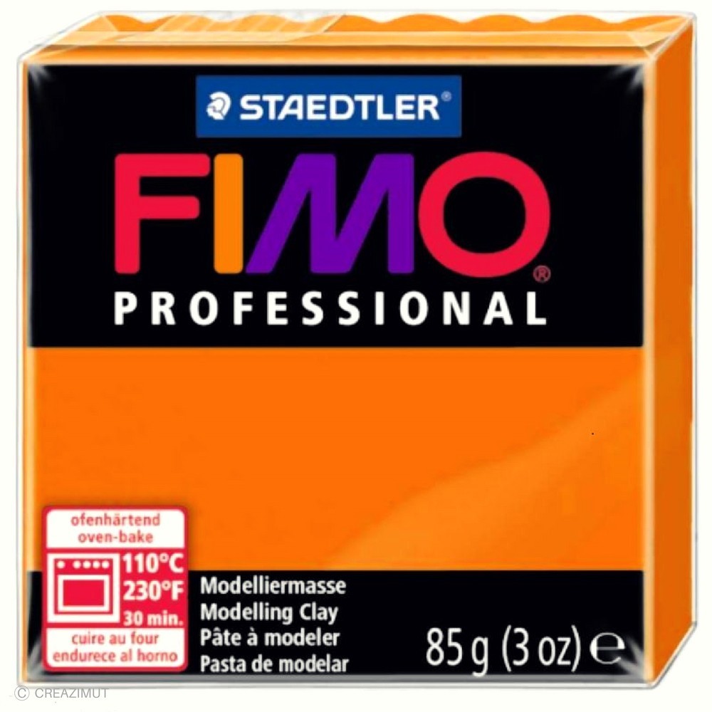 Lut polimeric Staedtler Fimo Prof - 85 g, portocaliu