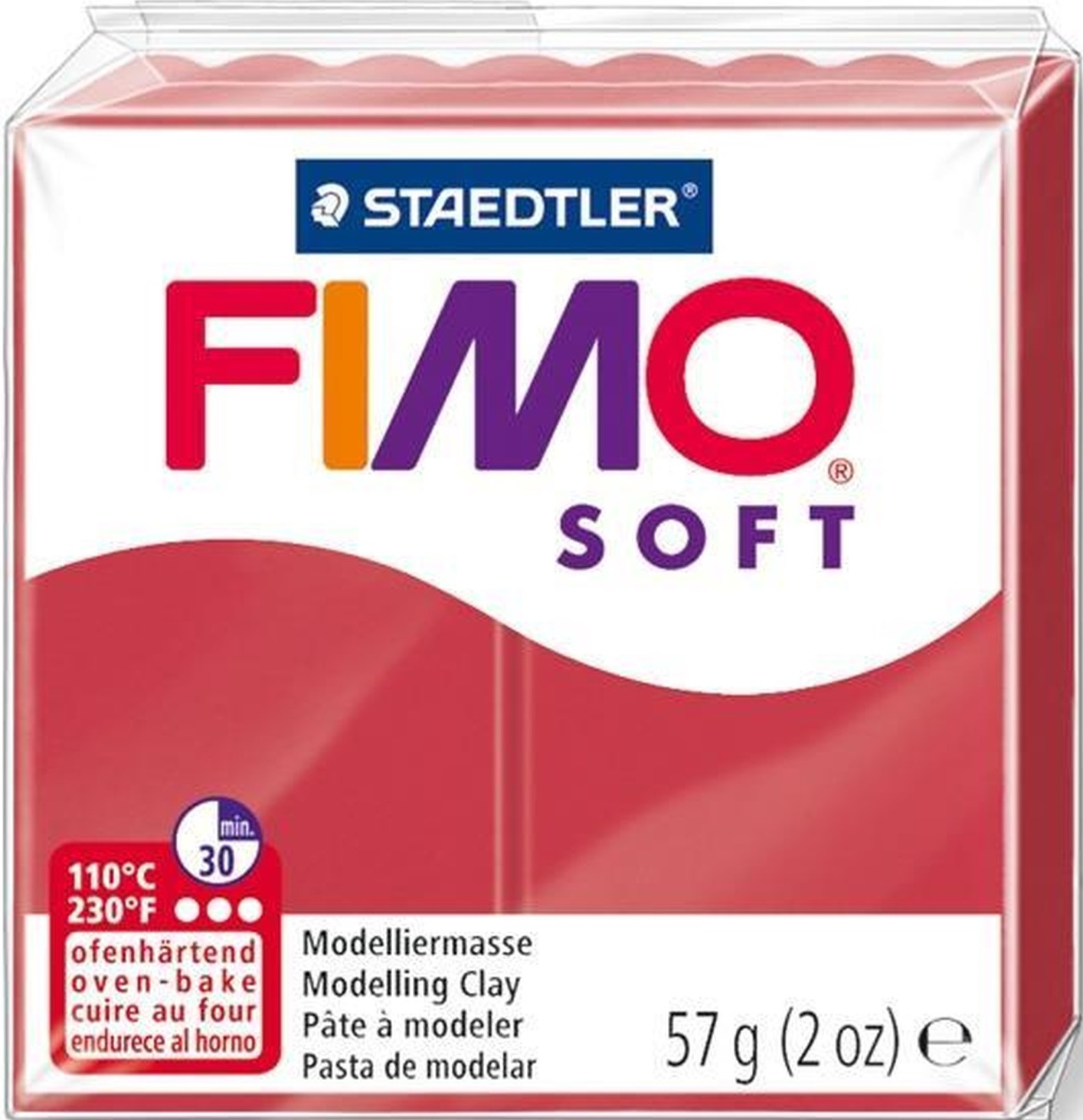 Lut polimeric Staedtler Fimo Soft - Cireasa, 57 g