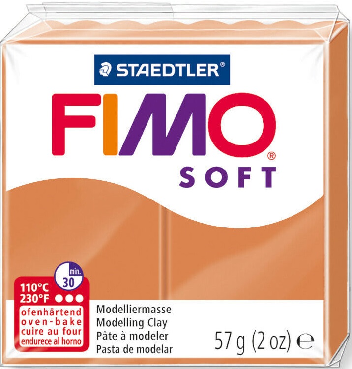 Lut polimeric Staedtler Fimo Soft - 57 g, coniac