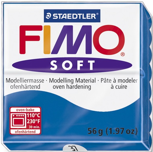 Lut polimeric Staedtler Fimo Soft - albastru marin, 57 g